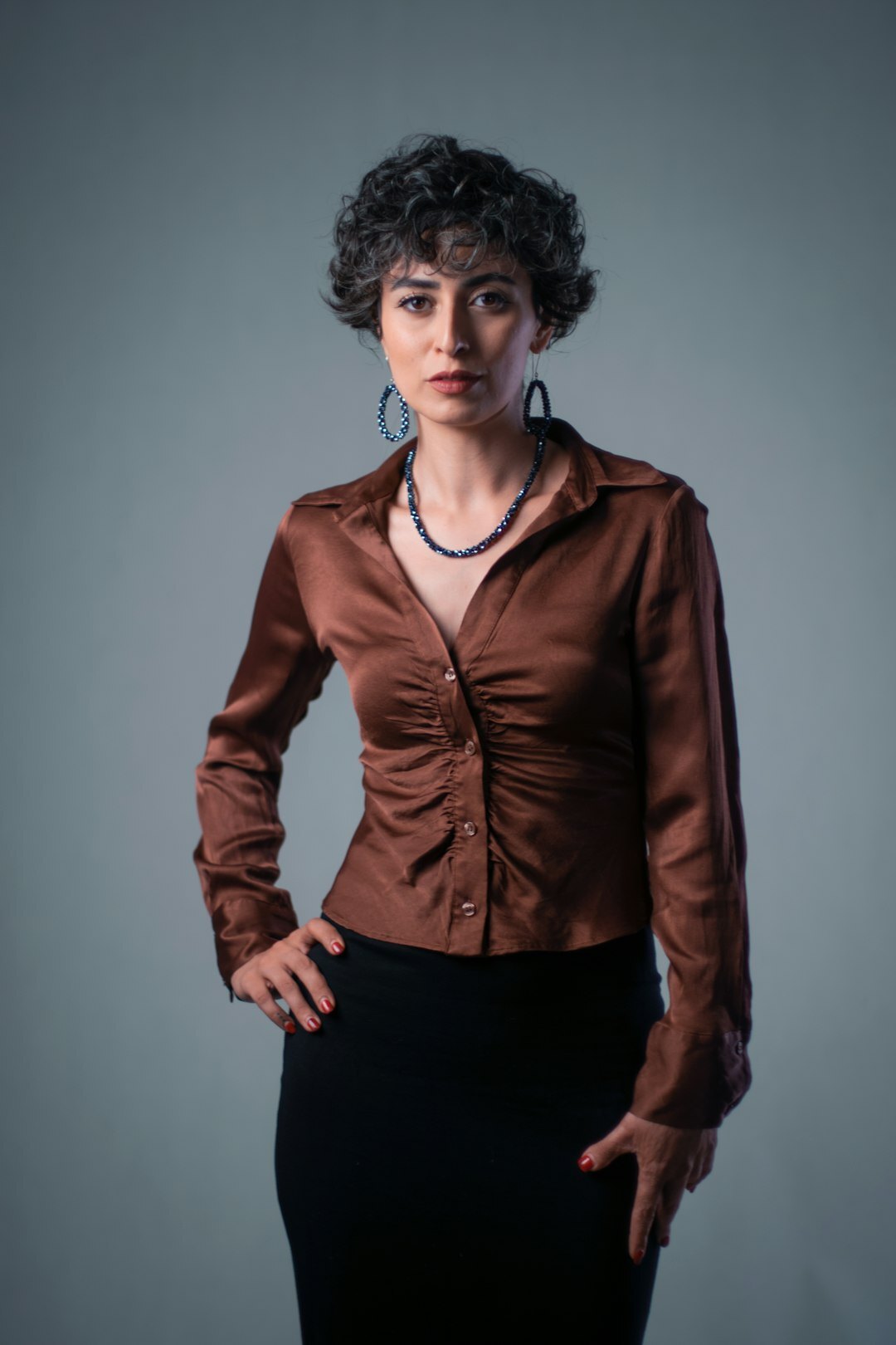 Studio portrait of a woman correspondent liaison manager
